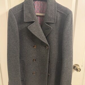 Ted Baker Charcoal Pea Coat